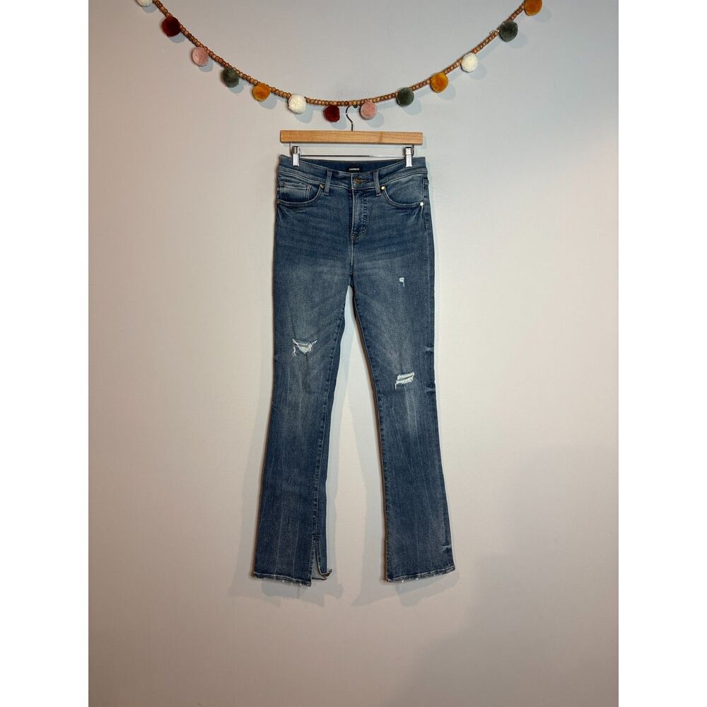 Express Skyscraper Midrise boot cut jeans